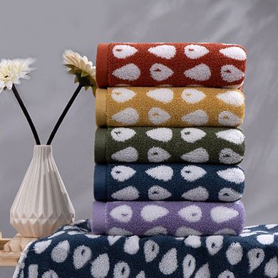 Cute Cartoon Hand Towel Set, 14" x 30" Pure Cotton Hand Towels, Soft Absorbent Towels 4 Pack