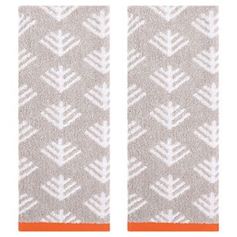 Cute Pattern Cotton Hand Towel Set 14" x 30" Soft Absorbent Hand Towels 2 Pack