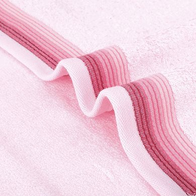 Hand Towels for Bathroom Cotton Striped Pattern Absorbent Soft Hand Towel 14" x 30" 2Pcs