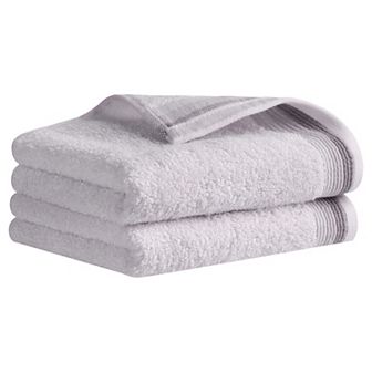 Hand Towels for Bathroom Cotton Striped Pattern Absorbent Soft Hand Towel 14" x 30" 2 pc