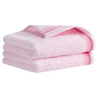 Hand Towels for Bathroom Cotton Striped Pattern Absorbent Soft Hand Towel 14" x 30" 2 pc