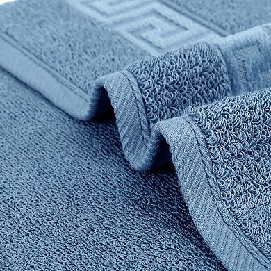 Cotton Hand Towels, 13" x 29" Solid Soft Absorbent Hand Towel for Bathroom, Kitchen 2 Pack