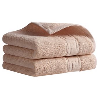 Cotton Hand Towels, 13" x 29" Solid Soft Absorbent Hand Towel for Bathroom, Kitchen 2 Pack
