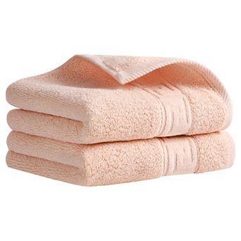 Cotton Hand Towels, 13" x 29" Solid Soft Absorbent Hand Towel for Bathroom, Kitchen 2 Pack