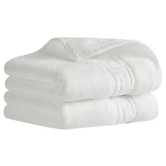 Cotton Hand Towels, 13" x 29" Solid Soft Absorbent Hand Towel for Bathroom, Kitchen 2 Pack