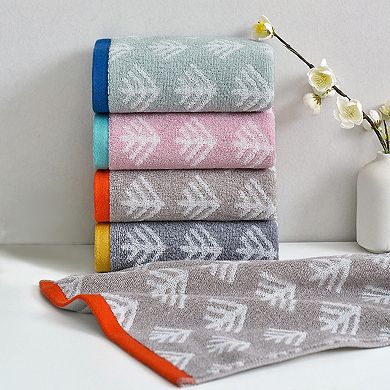 Cute Pattern Cotton Hand Towel Set 14" x 30" Soft Absorbent Hand Towels 4 Pack