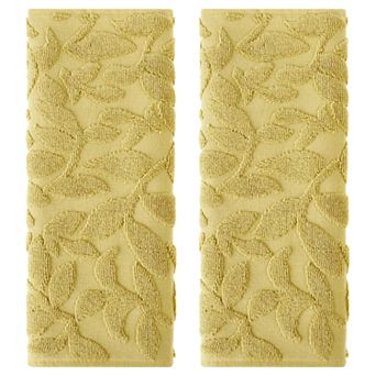 Jacquard Pattern Boho Decorative Hand Towels, Cotton Absorbent Soft Hand Towel 2 pc 14"x30"