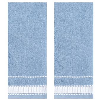 Hand Towels for Bathroom Set 100% Cotton Soft Absorbent Decorative Bathroom Towel 2 Pack
