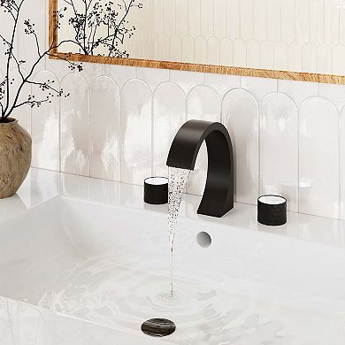Casainc Widespread Double Handle Bathroom Sink Faucet with Drain