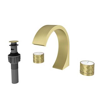 Casainc Widespread Double Handle Bathroom Sink Faucet with Drain