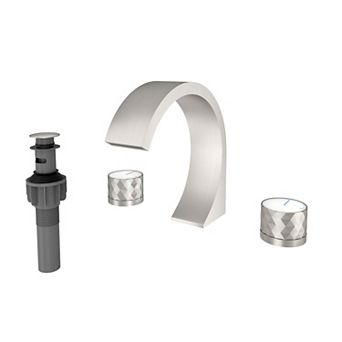 Casainc Widespread Double Handle Bathroom Sink Faucet with Drain