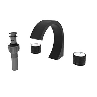 Casainc Widespread Double Handle Bathroom Sink Faucet with Drain