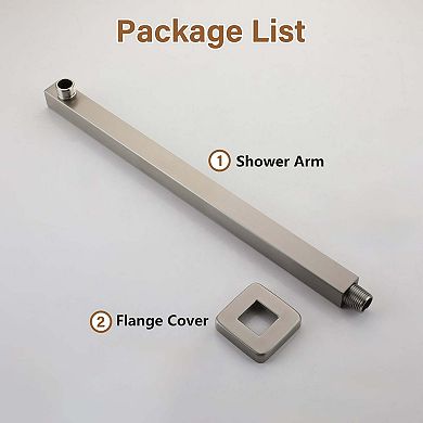Square Wall-Mount Shower Arm