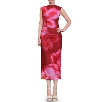 Juniors' madden girl Funnel Neck Ruched Maxi Dress