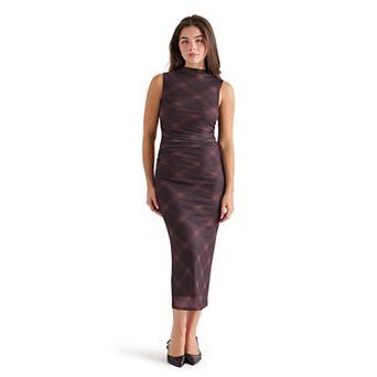 Juniors' madden girl Funnel Neck Ruched Maxi Dress