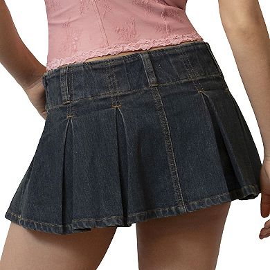 Juniors' madden girl Self Belted Pleated Skort