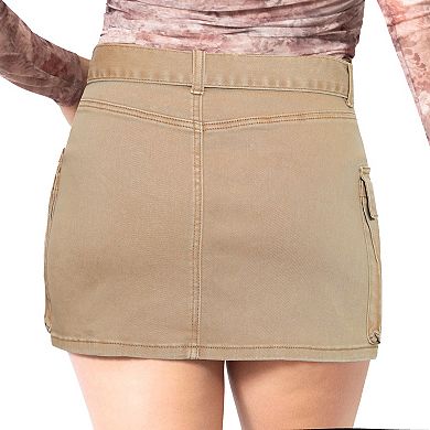 Juniors' madden girl Self Belted Mini Skirt