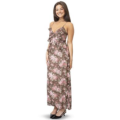 Juniors' madden girl Cami Ruffle Midaxi Dress