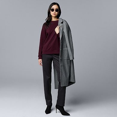 Women's Simply Vera Vera Wang Embellished Sweatshirt