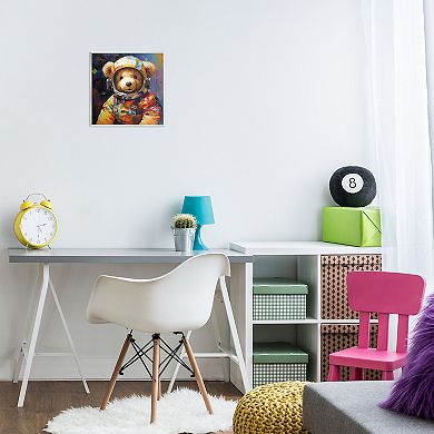 Stupell Home Decor Teddy Bear Astronaut Wall Plaque