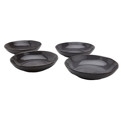 Mingle & Co. Hand Spun 4-pc. Deep Plate Set