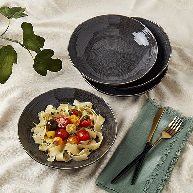 Mingle & Co. Hand Spun 4-pc. Deep Plate Set