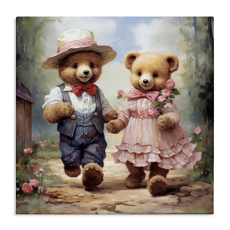UPC 198262489227 product image for Stupell Home Decor Bears Strolling Garden Path Canvas, Multi | upcitemdb.com