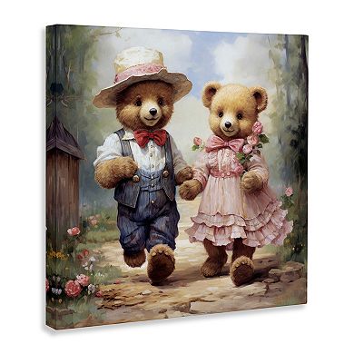 Stupell Home Decor Bears Strolling Garden Path Canvas
