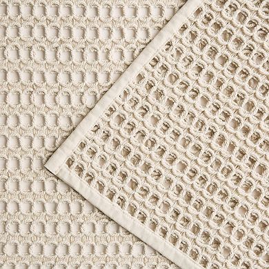 Fiesta Kai Macrame Woven Cotton Machine Washable Placemat 4-Pack