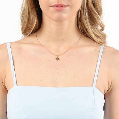 Gemminded 18k Gold Over Silver Lab-Created Diamond Accent Star Of David Pendant Necklace
