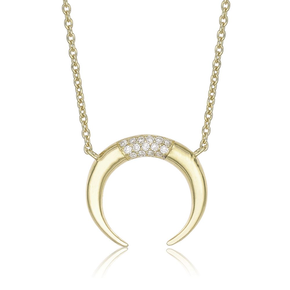 Gemminded 18k Gold Over Silver Lab-Created 1/10 Carat T.W. Diamond ...