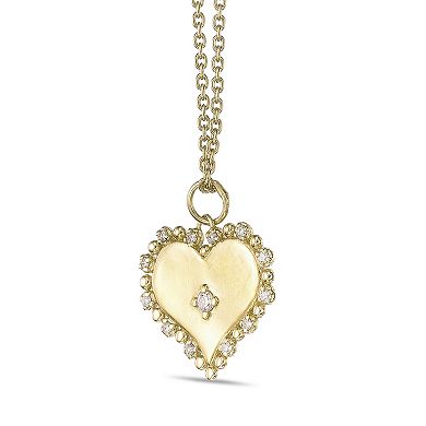 Sterling Silver 1/10 Carat T.W. Lab-Grown Diamond Pendant Necklace