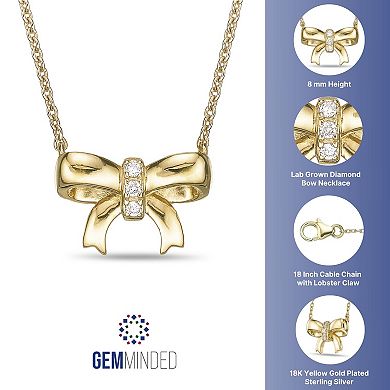 Sterling Silver Lab-Grown Diamond Accent Pendant Necklace