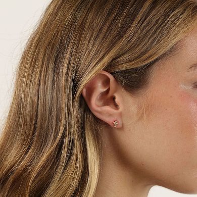 Gemminded 18k Gold Over Silver Lab-Grown Diamond Accent Earrings