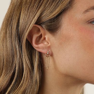 Gemminded 18k Gold Over Silver Lab-Grown Diamond Accent Earrings