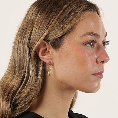 Gemminded 18k Gold Over Silver Lab-Grown Diamond Accent Earrings