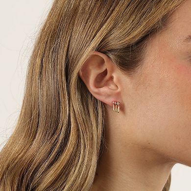 Gemminded 18k Gold Over Silver 1/3 Carat T.W. Lab-Grown Diamond Earrings