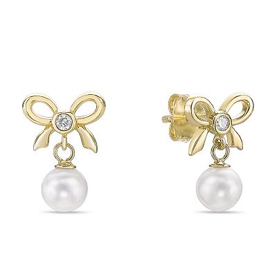 Gemminded 18k Gold Over Silver Lab-Grown Diamond Accent Earrings