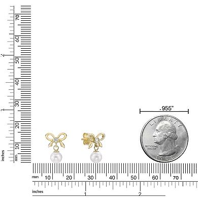 Gemminded 18k Gold Over Silver Lab-Grown Diamond Accent Earrings