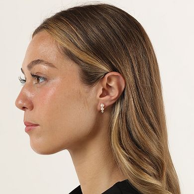 Gemminded 18k Gold Over Silver 1/8 Carat T.W. Lab-Grown Diamond Earrings