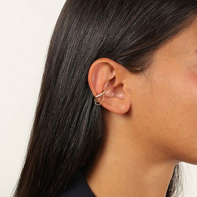 Gemminded 18k Gold Over Sterling Silver Lab-Grown Diamond Accent Earrings