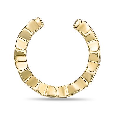 Sterling Silver Lab-Grown Diamond Accent Ear Cuff