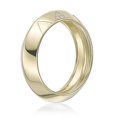 Gemminded 18k Gold over Sterling Silver Lab-Grown Diamond Accent Ring