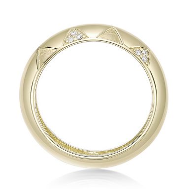 Gemminded 18k Gold over Sterling Silver Lab-Grown Diamond Accent Ring