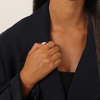 Gemminded 18k Gold Over Silver 7/8 T.W. Large Diamond Ring