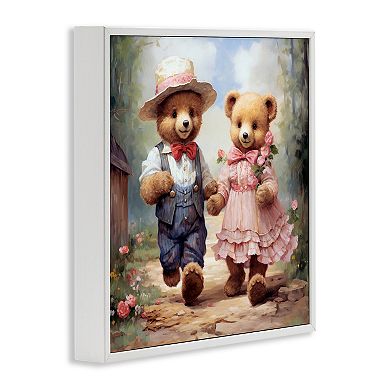 Stupell Home Decor Bears Strolling Garden Path Framed Giclee