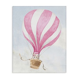 Stupell Home Decor Rabbit in Pink Balloon Canvas
