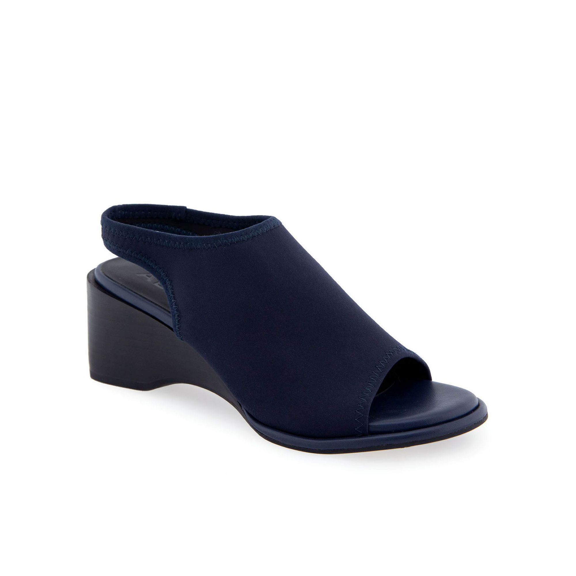 Aerosoles Nuri Womens Wedge Slingback Sandals, Size: 6.5, Blue Fabric