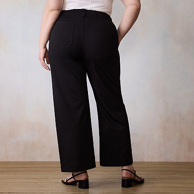 Plus Size LC Lauren Conrad Wildflower Super High Rise Wide Leg Pants