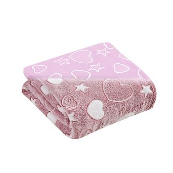 Glow in The Dark Throw Blanket Soft Polyester, Luminous Design for Cozy Nights